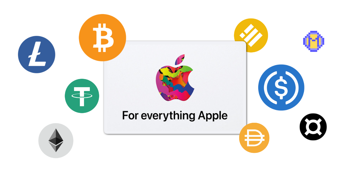 Acheter Carte Cadeau Apple Store et iTunes en Bitcoin et Crypto